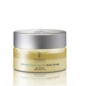 Almond Vanilla Sea Salt Body Scrub - Silver and Cream